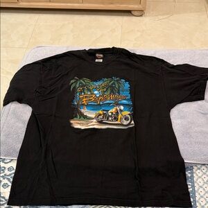 Harley Davidson Bahamas Black Graphic T-Shirt